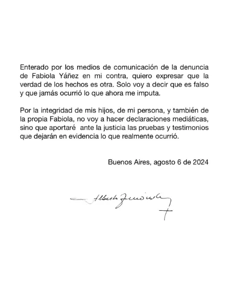 Alberto Fernández, expresidente de Argentina, denunciado por violencia de género