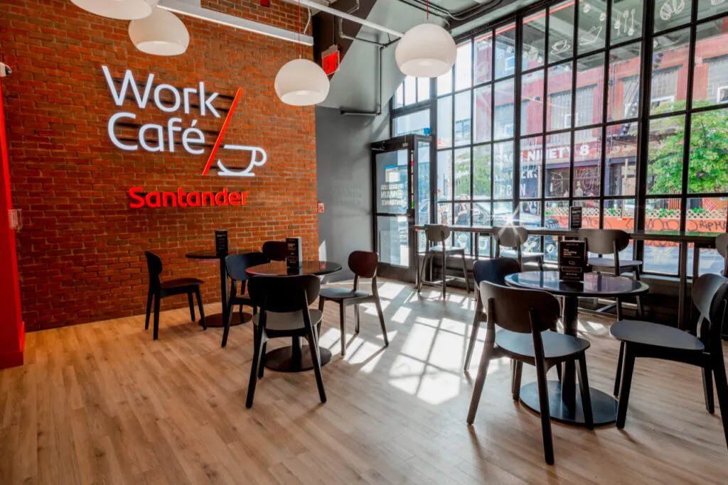 ¿Cuáles son las ventajas del Work Café Santander en Chile?