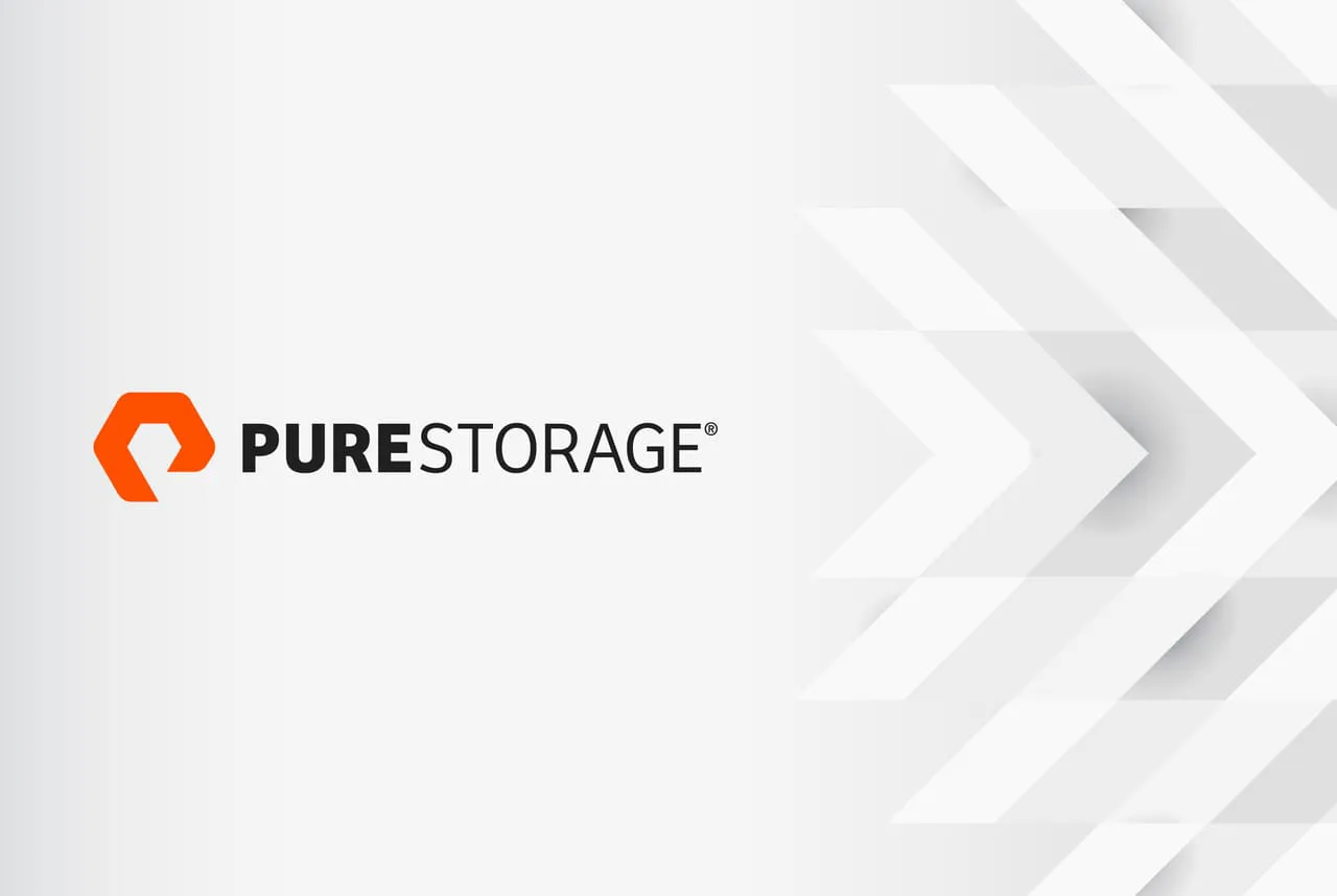 Gráfica financiera de Pure Storage mostrando resultados destacados del Q3 fiscal 2025, reflejando innovación y crecimien